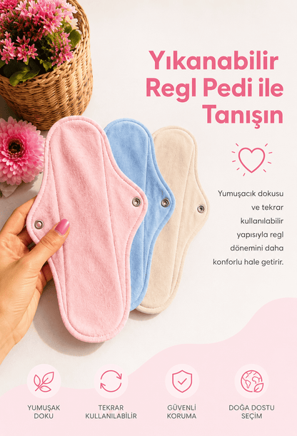 Doğal Ped | %100 Doğal Hijyenik ve Yıkanabilir Bambu Ped